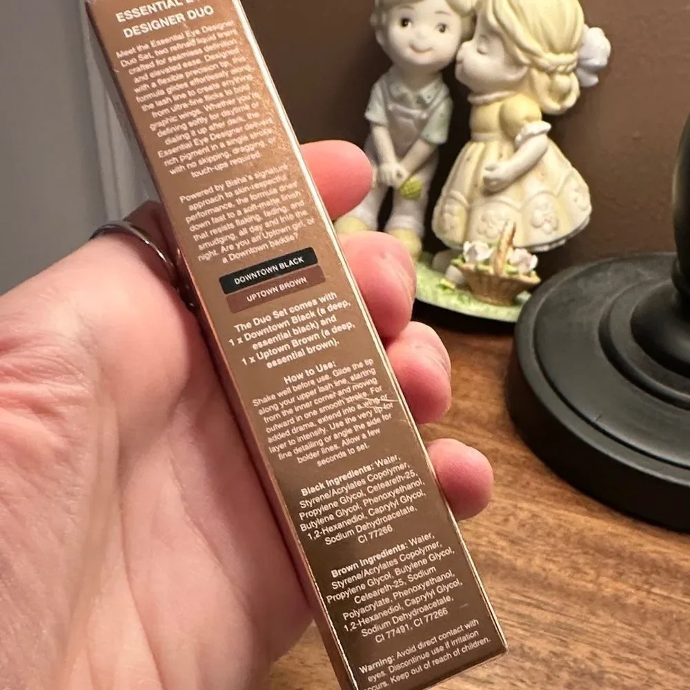 Bisha essential eye Designer Duo - black&brown BNIP